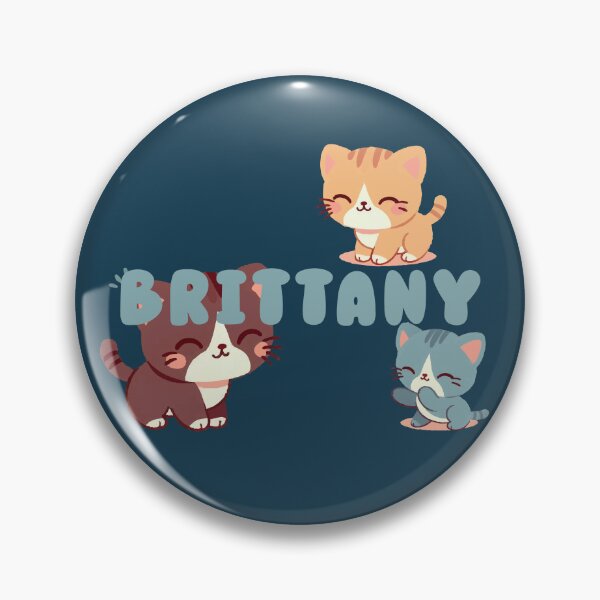 Item preview, Cute Cats and Name Brittany – Kawaii Personalized Design designed and sold by karolinahinc.