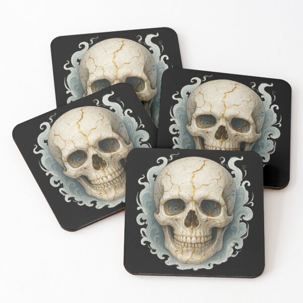 Item preview, Skull with baroque frame designed and sold by LaNadaYFundante.
