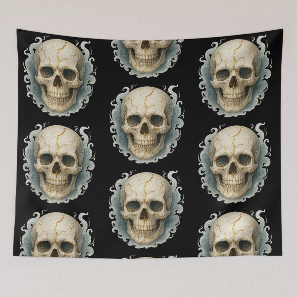 Item preview, Skull with baroque frame designed and sold by LaNadaYFundante.