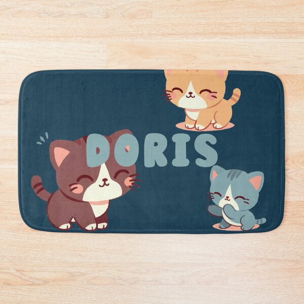 Item preview, Cute Cats and Name Doris – Kawaii Personalized Design designed and sold by karolinahinc.