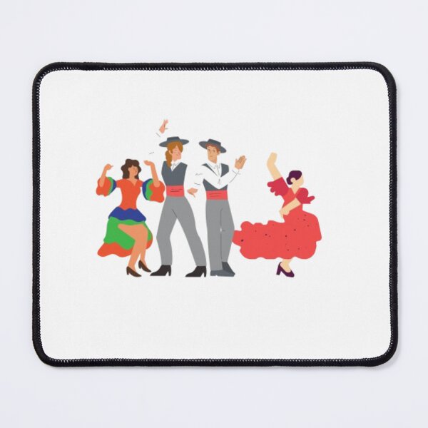 Item preview, Two Spanish couples gracefully dancing together designed and sold by Aariq.