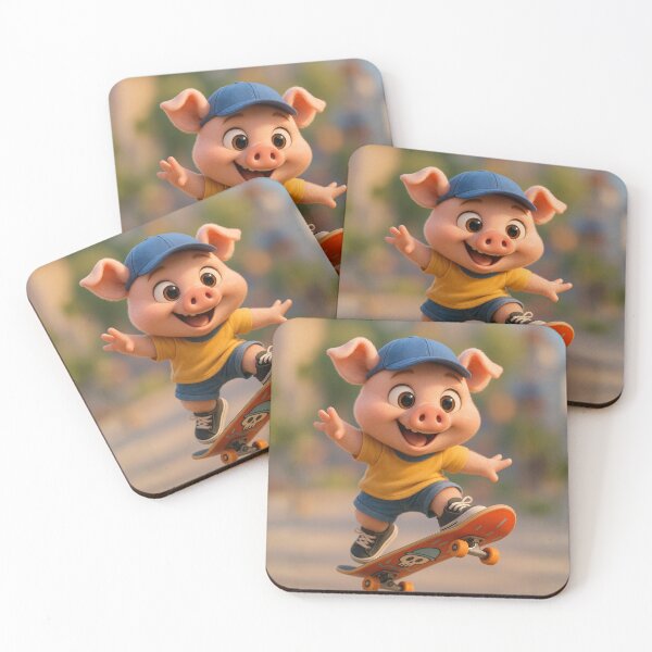 Item preview, Skater Chinese Zodiac Pig designed and sold by Sillytoe.
