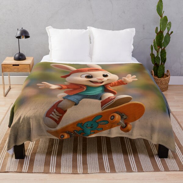 Item preview, Skater Chinese Zodiac Rabbit designed and sold by Sillytoe.