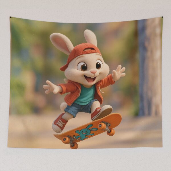 Item preview, Skater Chinese Zodiac Rabbit designed and sold by Sillytoe.