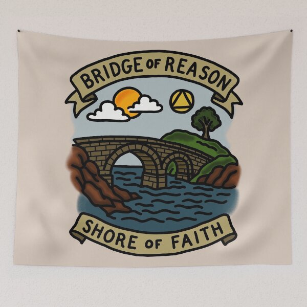 Item preview, Bridge of Reason - Shore of Faith (Colour) designed and sold by veampleo.