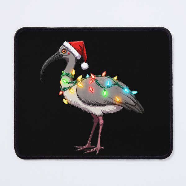 Item preview, Funny Australian Christmas Ibis – Santa Hat Lights Holiday  designed and sold by oldpussboss.