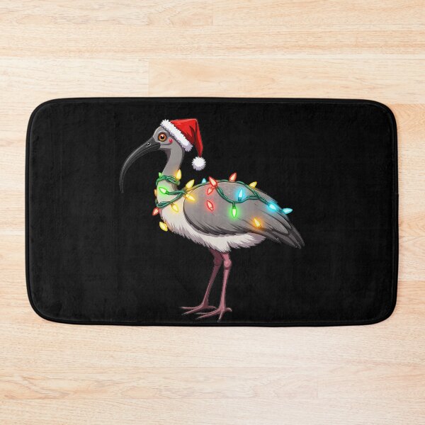 Item preview, Funny Australian Christmas Ibis – Santa Hat Lights Holiday  designed and sold by oldpussboss.
