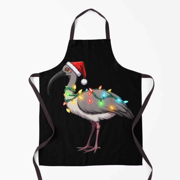 Item preview, Funny Australian Christmas Ibis – Santa Hat Lights Holiday  designed and sold by oldpussboss.