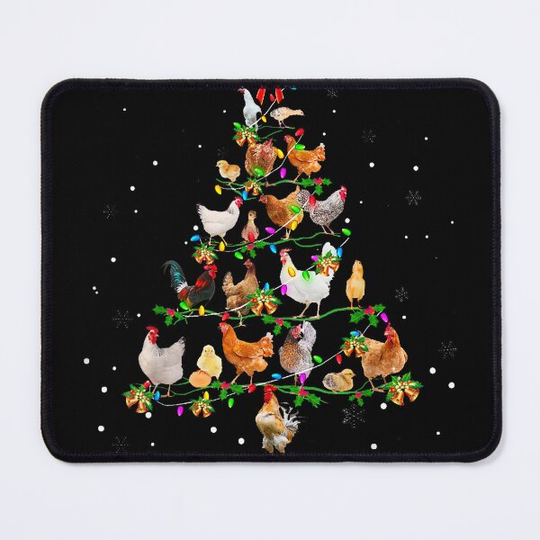 Item preview, Funny Chicken Christmas Tree – Farm Animal Holiday Lights designed and sold by oldpussboss.