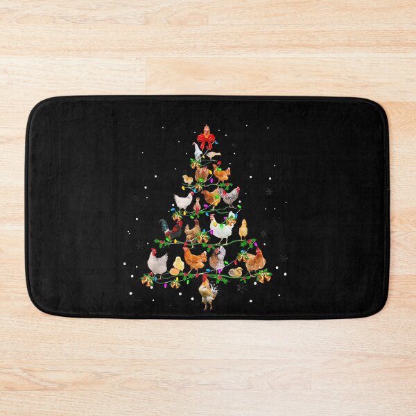 Item preview, Funny Chicken Christmas Tree – Farm Animal Holiday Lights designed and sold by oldpussboss.