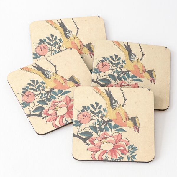 Item preview, Eastern Grey Wagtail and Rose designed and sold by AnimaliaStar.