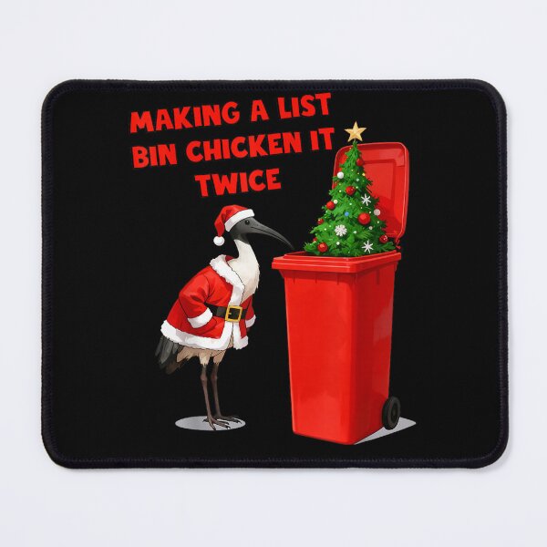 Item preview, Funny Australian Christmas Ibis – Bin Chicken Santa Holiday designed and sold by oldpussboss.