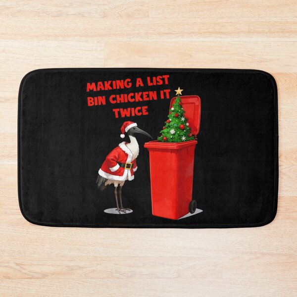 Item preview, Funny Australian Christmas Ibis – Bin Chicken Santa Holiday designed and sold by oldpussboss.