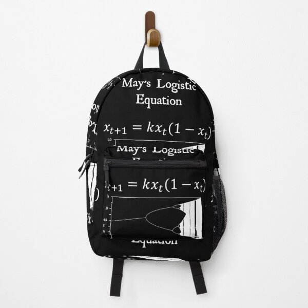 Item preview, Nerdy Vintage May's Logistic Equation Math Science Teacher White Text designed and sold by MathWare MathClips.