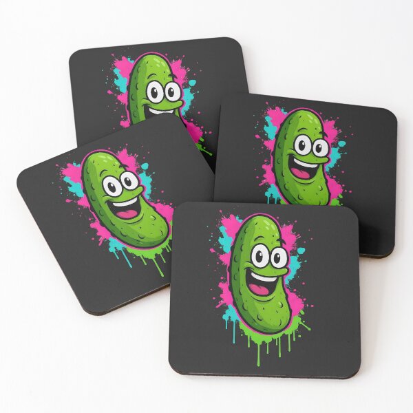 Item preview, Happy Pickle Splatter Paint designed and sold by 2laughinglemons.