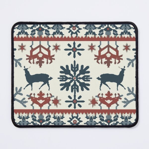 Item preview, Nordic Reindeer Pattern | Scandinavian Winter Snowflake Design designed and sold by AM-little-shop.