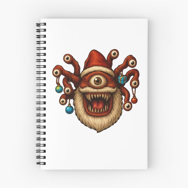 Item preview, Santa Beholder DND Christmas Shirt – Merry Critmas Monster Design T-Shirt designed and sold by darkalchemyltd.