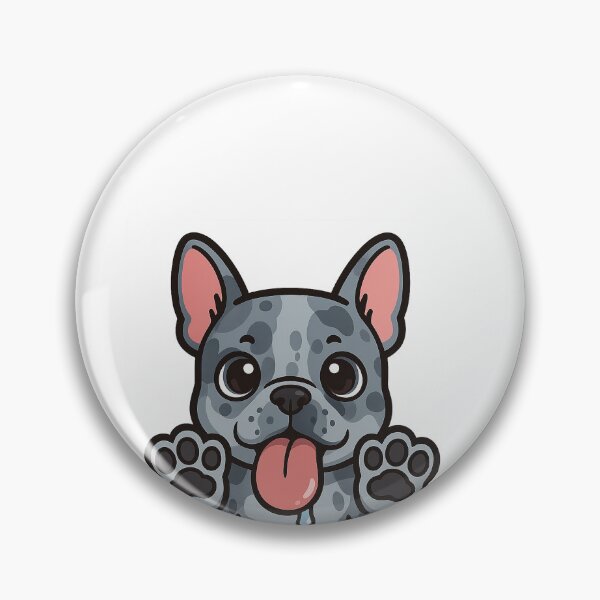 Item preview, Cute French Bulldog Licking the Screen – Glossy Cartoon Frenchie with Big Paws designed and sold by Craftyhooves.