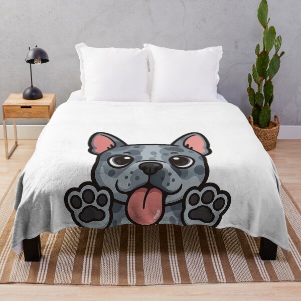 Item preview, Cute French Bulldog Licking the Screen – Glossy Cartoon Frenchie with Big Paws designed and sold by Craftyhooves.