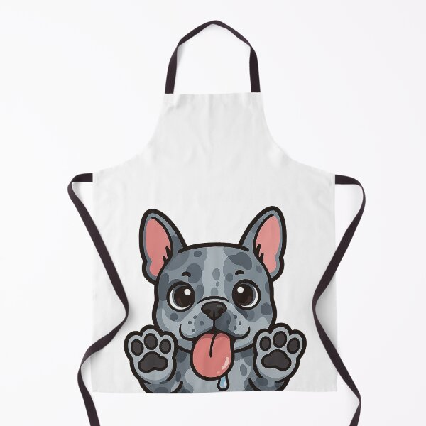 Item preview, Cute French Bulldog Licking the Screen – Glossy Cartoon Frenchie with Big Paws designed and sold by Craftyhooves.