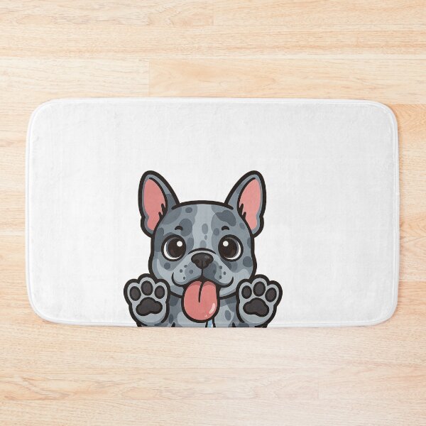 Item preview, Cute French Bulldog Licking the Screen – Glossy Cartoon Frenchie with Big Paws designed and sold by Craftyhooves.