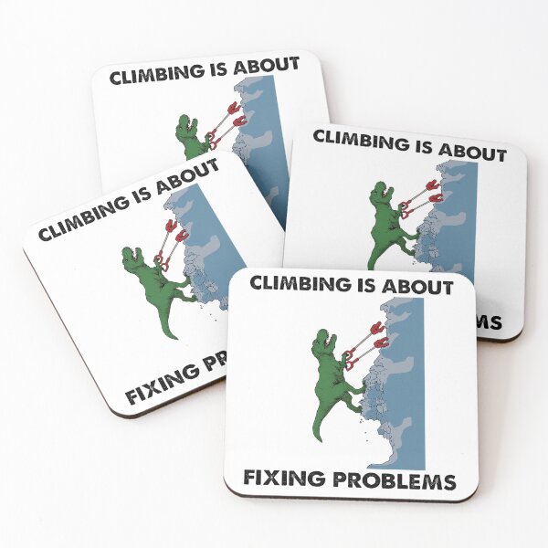 Item preview, Funny Climbing Trex Rock Climber Dinosaur designed and sold by easttesgift.