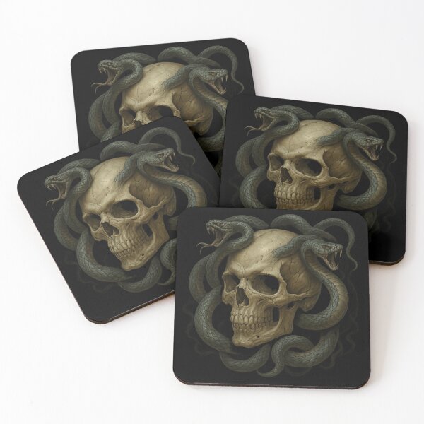 Item preview, Gothic skull with candles designed and sold by LaNadaYFundante.
