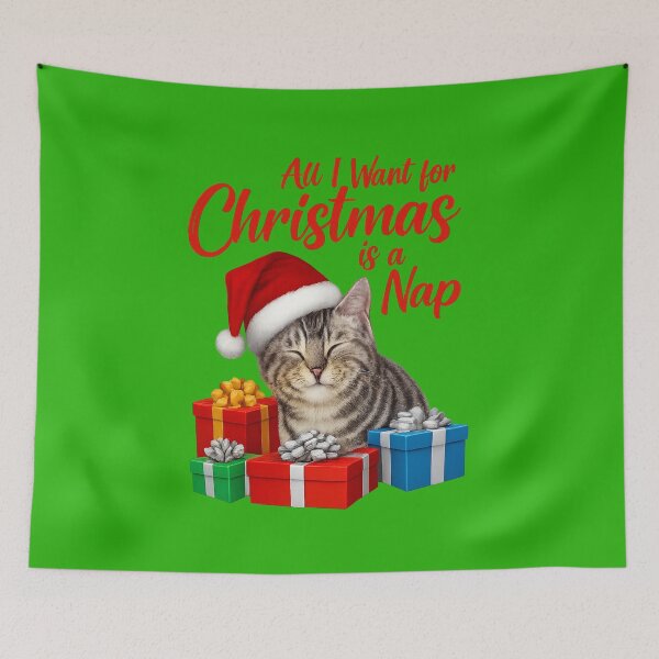 Item preview, All I Want for Christmas is a Nap designed and sold by HaarlemPinupParadise.