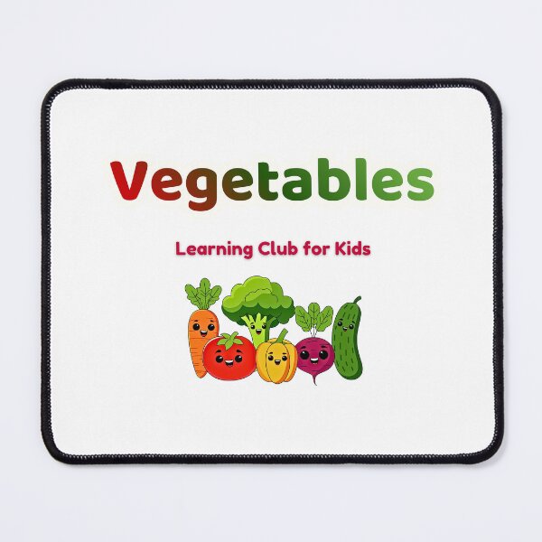 Item preview, Vegetables Learning Club for Kids designed and sold by AME Kids Designs.