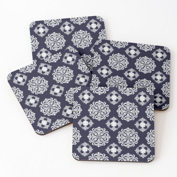 Item preview, Vintage Dark Damask – Classic Ornamental Pattern with Warm Antique Depth designed and sold by Line-Aura.