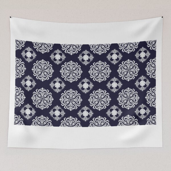 Item preview, Vintage Dark Damask – Classic Ornamental Pattern with Warm Antique Depth designed and sold by Line-Aura.