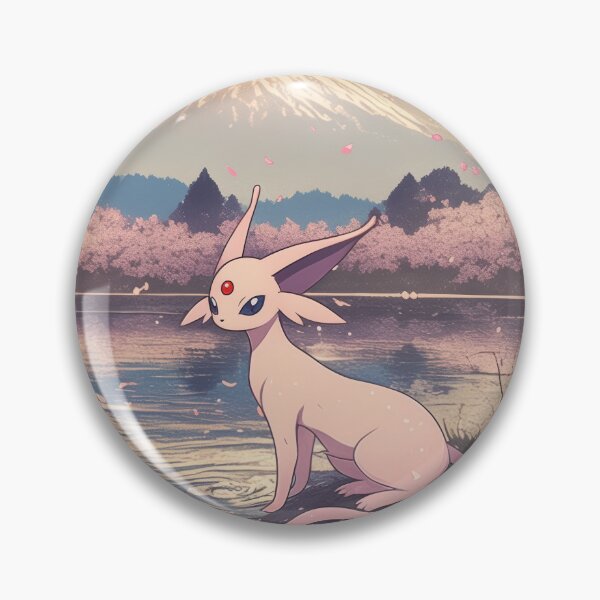Item preview, Espeon Mr.Fuji Lake Side  designed and sold by AnimeArsenalPrints.