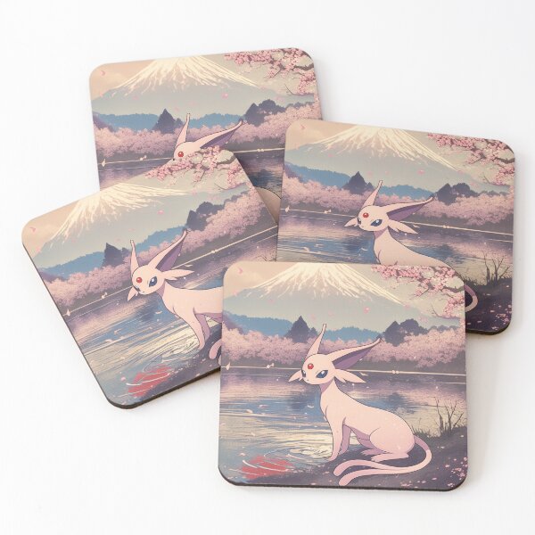 Item preview, Espeon Mr.Fuji Lake Side  designed and sold by AnimeArsenalPrints.