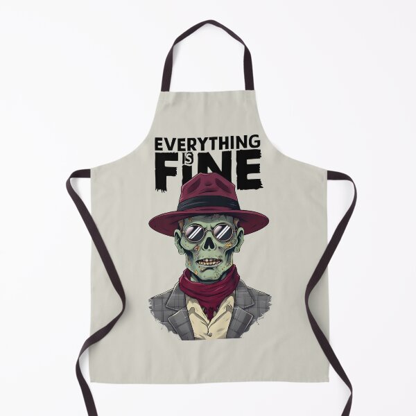 Item preview, Zombie in Hat - Everything Is Fine designed and sold by NightTimeJ.