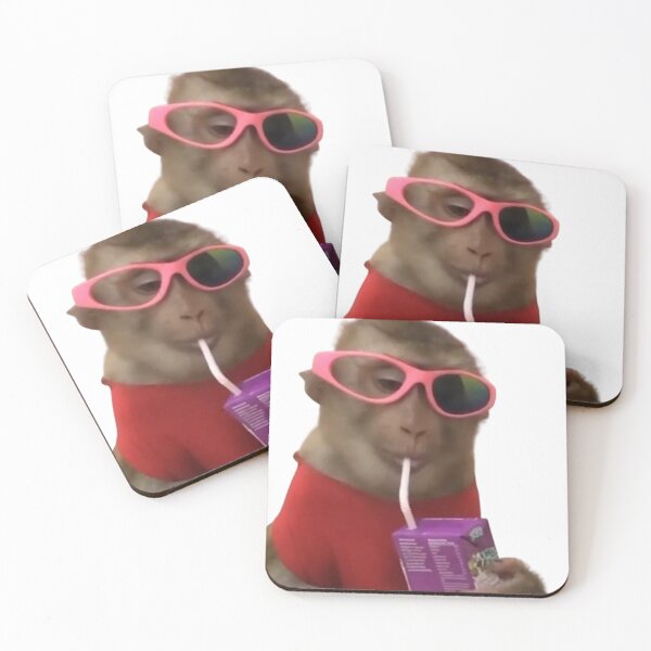 Item preview, monkey with juice box  designed and sold by monkey zone.