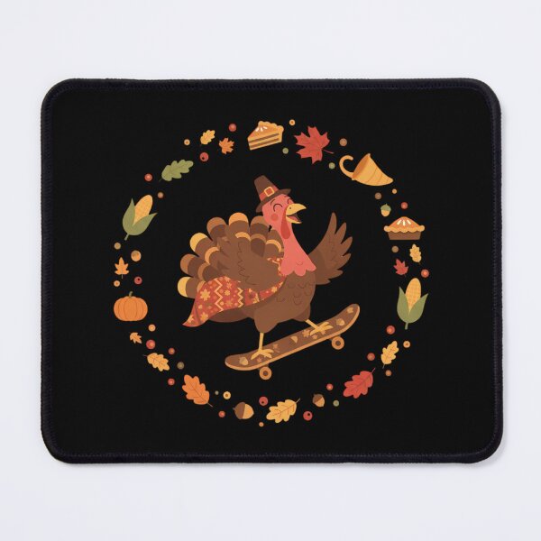 Item preview, Skateboarding Turkey Autumn Thanksgiving Circle Design designed and sold by BeautifulEye.