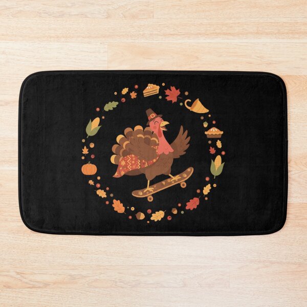 Item preview, Skateboarding Turkey Autumn Thanksgiving Circle Design designed and sold by BeautifulEye.