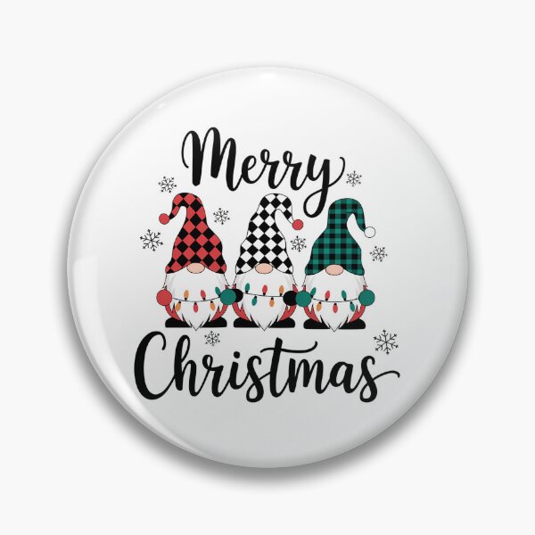 Item preview, Plaid Christmas Gnomes Trio - Merry Christmas Festive Design designed and sold by lojadpop.