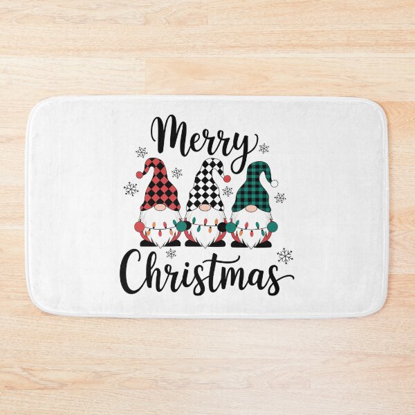 Item preview, Plaid Christmas Gnomes Trio - Merry Christmas Festive Design designed and sold by lojadpop.