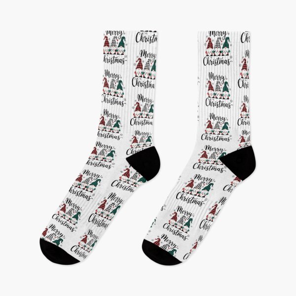 Item preview, Plaid Christmas Gnomes Trio - Merry Christmas Festive Design designed and sold by lojadpop.