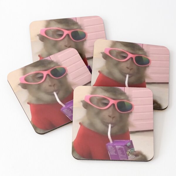 Item preview, monkey with juicebox  designed and sold by monkey zone.