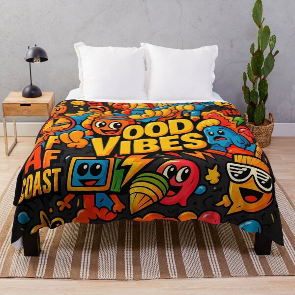 Item preview, Good Vibes Graffiti Cartoon Art designed and sold by Thaivi Design.