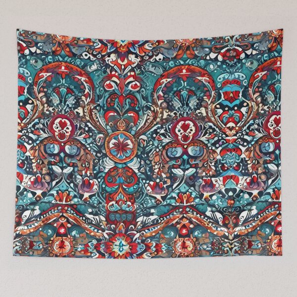 Item preview, Bohemian Ornamental Pattern – Colorful Abstract Symmetry Design designed and sold by elgreko.