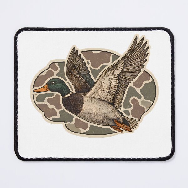 Item preview, Camo Flying Mallard Duck designed and sold by stephenflashart.