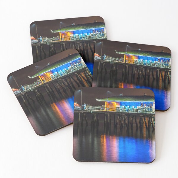 Item preview, Fishing pier and glassy waters on the San Diego Harbor  designed and sold by Visual-Minds.