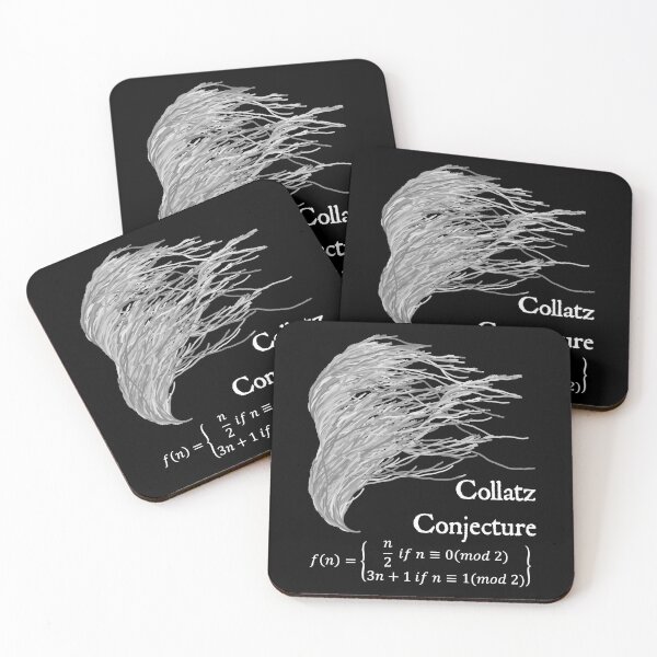 Item preview, Nerdy Vintage Collatz Conjecture 3n+1 Problem l Math Science Teacher White Text designed and sold by MathWare MathClips.