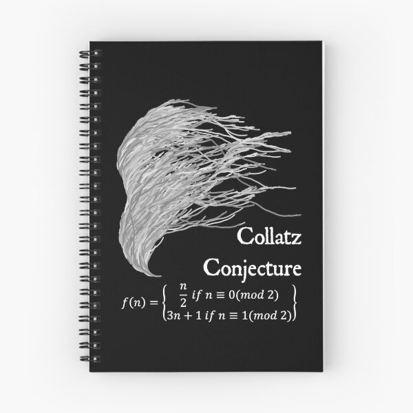 Item preview, Nerdy Vintage Collatz Conjecture 3n+1 Problem l Math Science Teacher White Text designed and sold by MathWare MathClips.