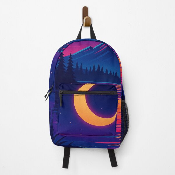 Item preview, Neon Moon Lake Reflection Landscape designed and sold by GolabMagic.