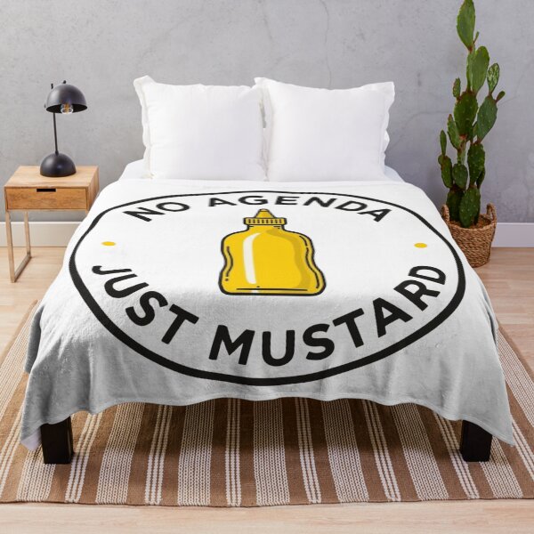 Item preview, No Agenda Just Mustard – Funny Protest Parody designed and sold by jelonkaa.