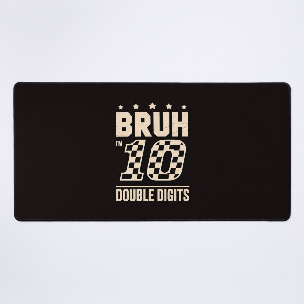 Item preview, 10th Birthday Race Car Bruh I'm Double Digits 10 Years Old designed and sold by RopboxRone.